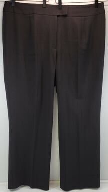 Women Black Suit Pants Polyester Elastane 16W